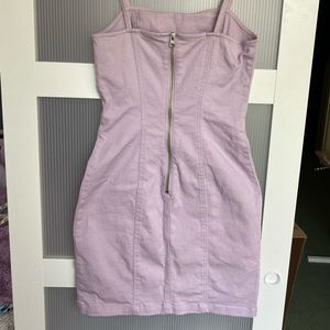 Pretty purple fitted jean dress